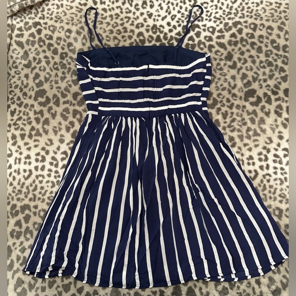Abercrombie & Fitch Stripe Mini Dress in Blue Size 4 women’s - Picture 11 of 17
